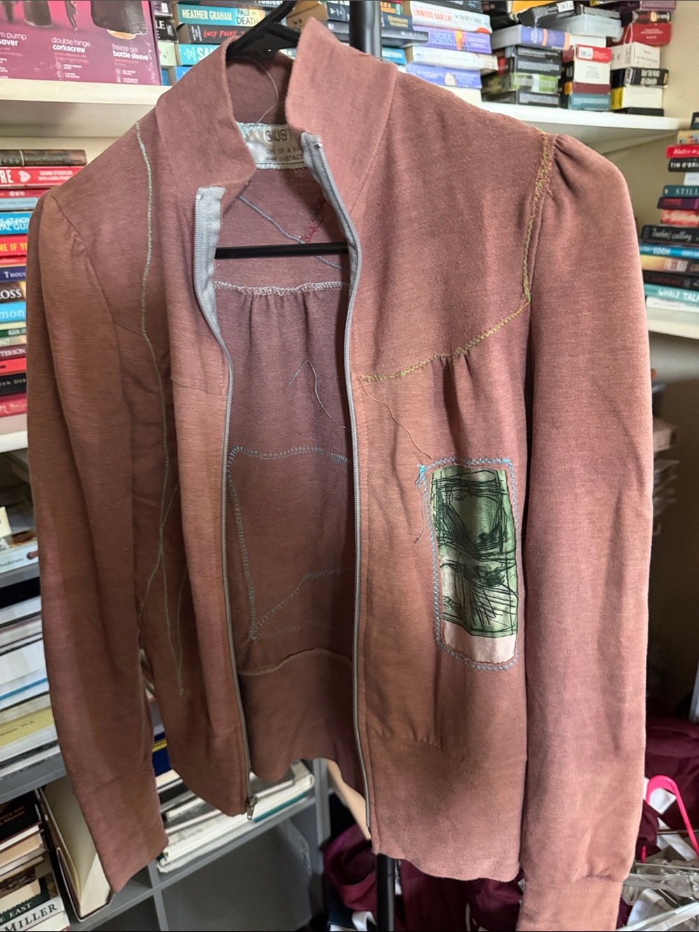 Women’s Dusty Rose Zip-Up Bomber Jacket